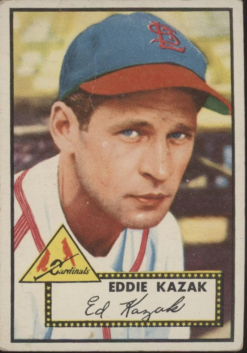Eddie Kazak 1952 Topps #165 St Louis Cardinals VG