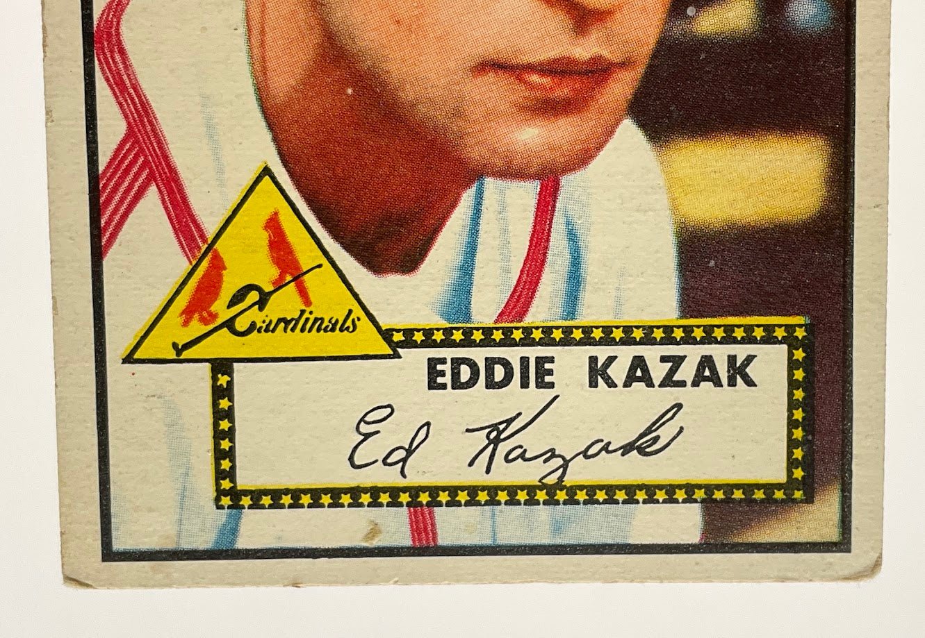 Eddie Kazak 1952 Topps #165 St Louis Cardinals VG - Image 4