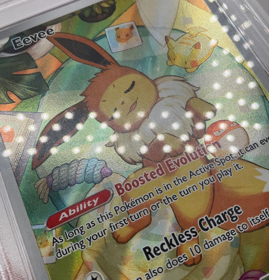 Eevee Pokemon Prismatic Evolutions Elite Trainer Box #173 PSA 9 #2 - Image 3