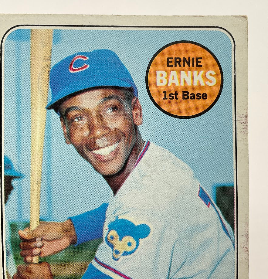 Ernie Banks 1969 Topps #20 Chicago Cubs VG #1 - Image 3