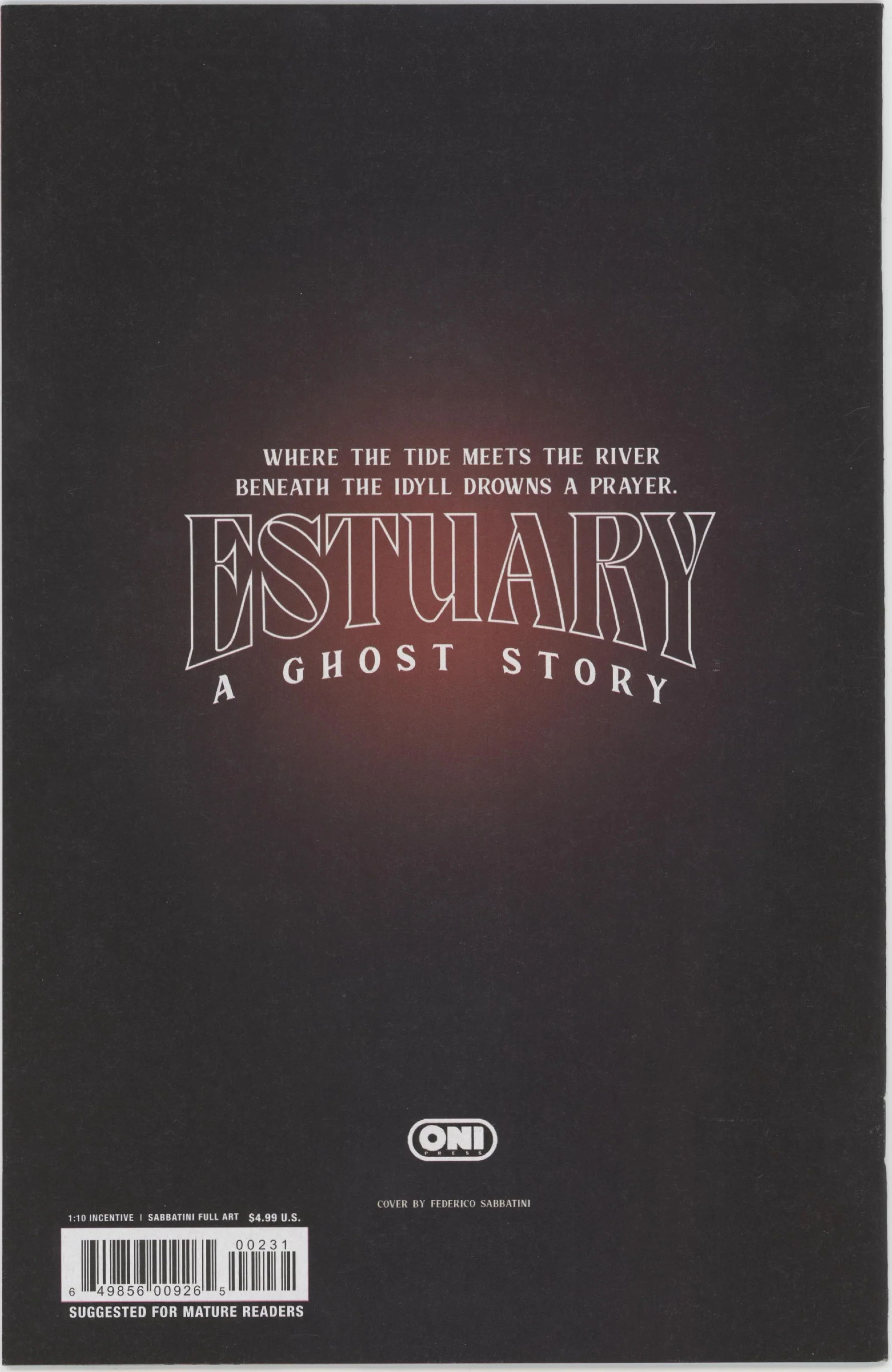 Estuary A Ghost Story #2 (Of 4) Cover C 1 in 10 Federico Sabbatini Full Art Variant - Image 2