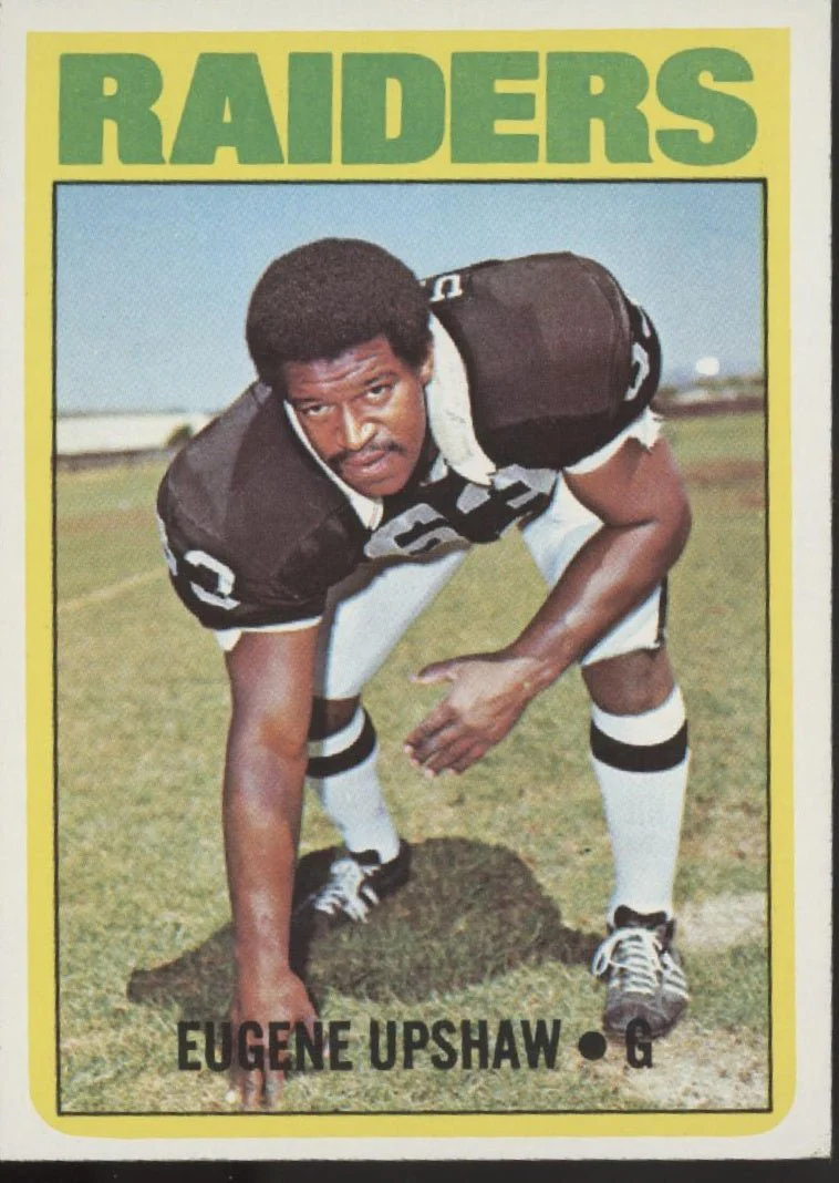 Eugene Upshaw 1972 Topps RC #186 Oakland Raiders VG-EX