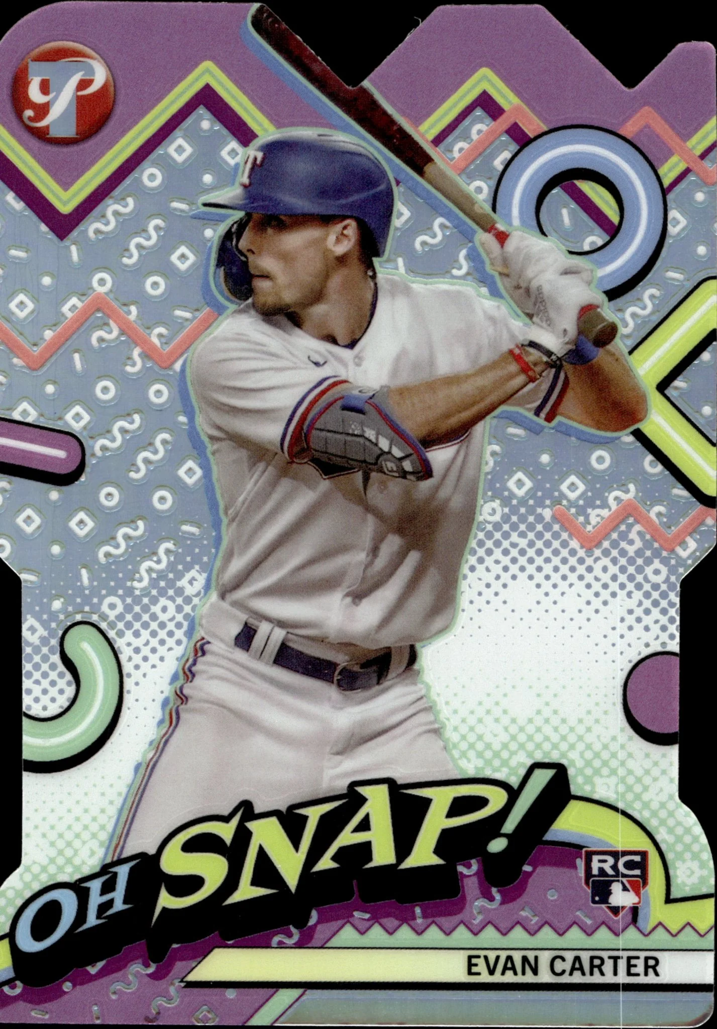Evan Carter 2024 Topps Pristine Oh Snap! Die-Cut RC #OH-5