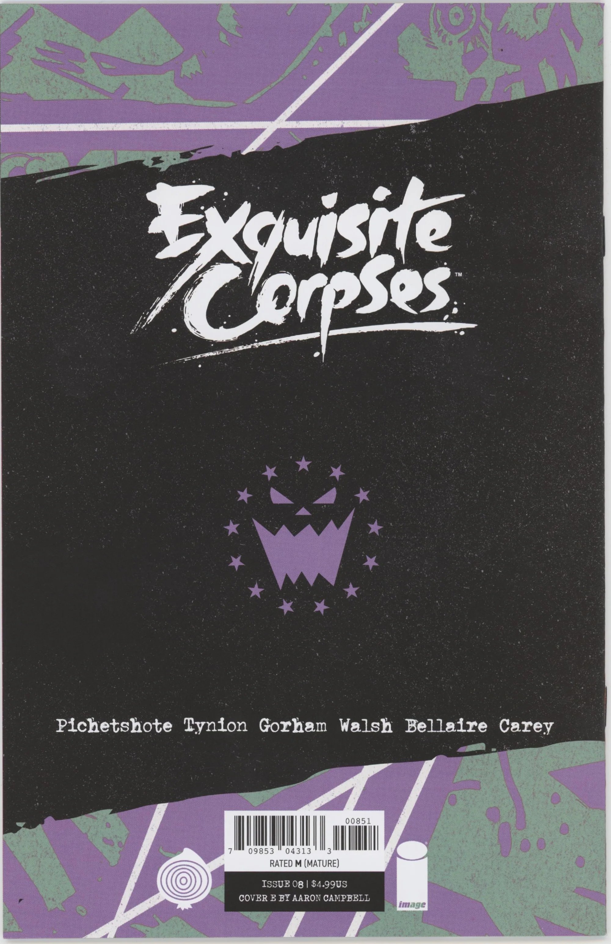 Exquisite Corpses #8 Cover E 1 in 25 Aaron Campbell Variant (Mature) - Image 2