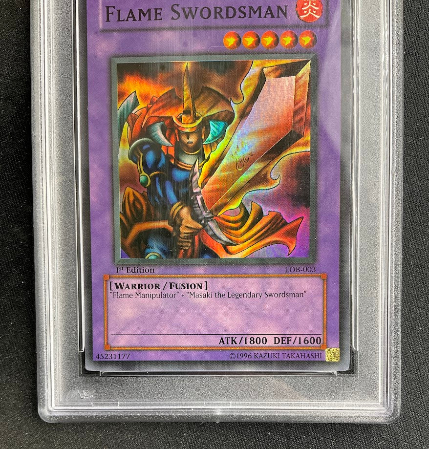 Flame Swordsman Yu-Gi-Oh! Legend of Blue-Eyes White Dragon 1st Ed #003 PSA 9 - Image 6