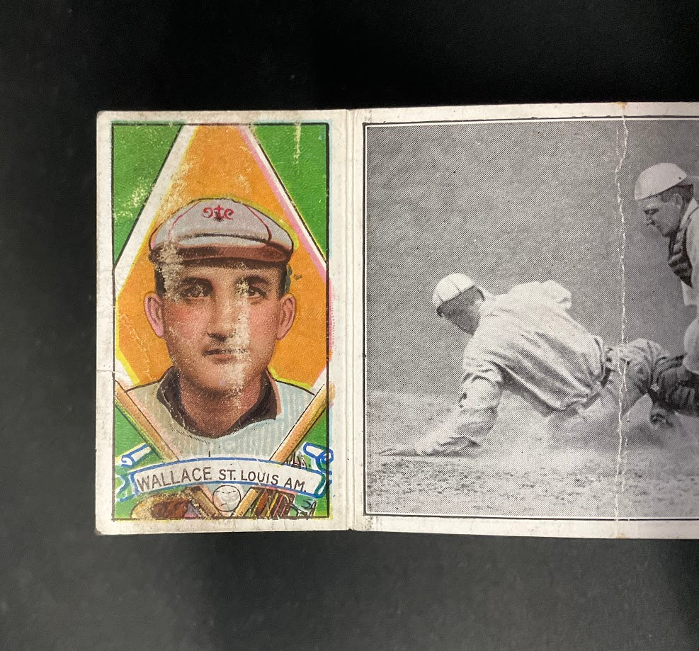 Frank LaPorte RJ Wallace 1912 Hassan Triple Fold A Close Play at Home Plate PR - Image 3
