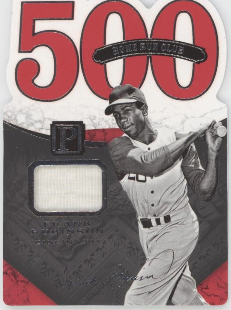 Frank Robinson 2016 Panini Pantheon 500 Home Run Club Swatch 063/199 #7