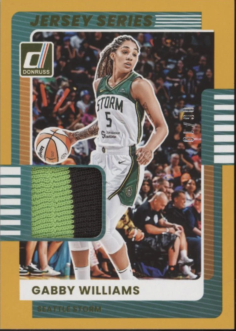 Gabby Williams 2025 Panini WNBA Donruss Jersey Series Swatch 06/10 #47
