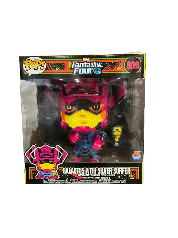Galactus with Silver Surfer (Blacklight) Funko Pop! Fantastic Four #809 PX Previews