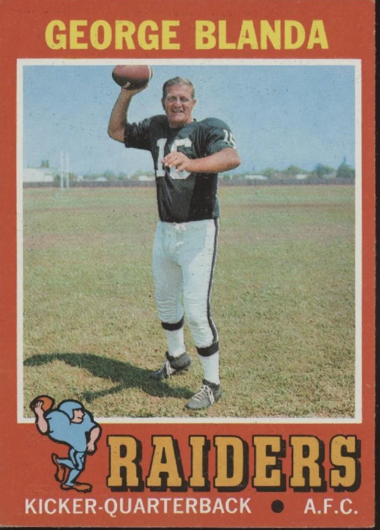 George Blanda 1971 Topps #39 Oakland Raiders EX-NM