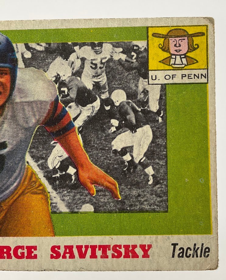 George Savitsky 1955 Topps All American #43 VG-EX - Image 3