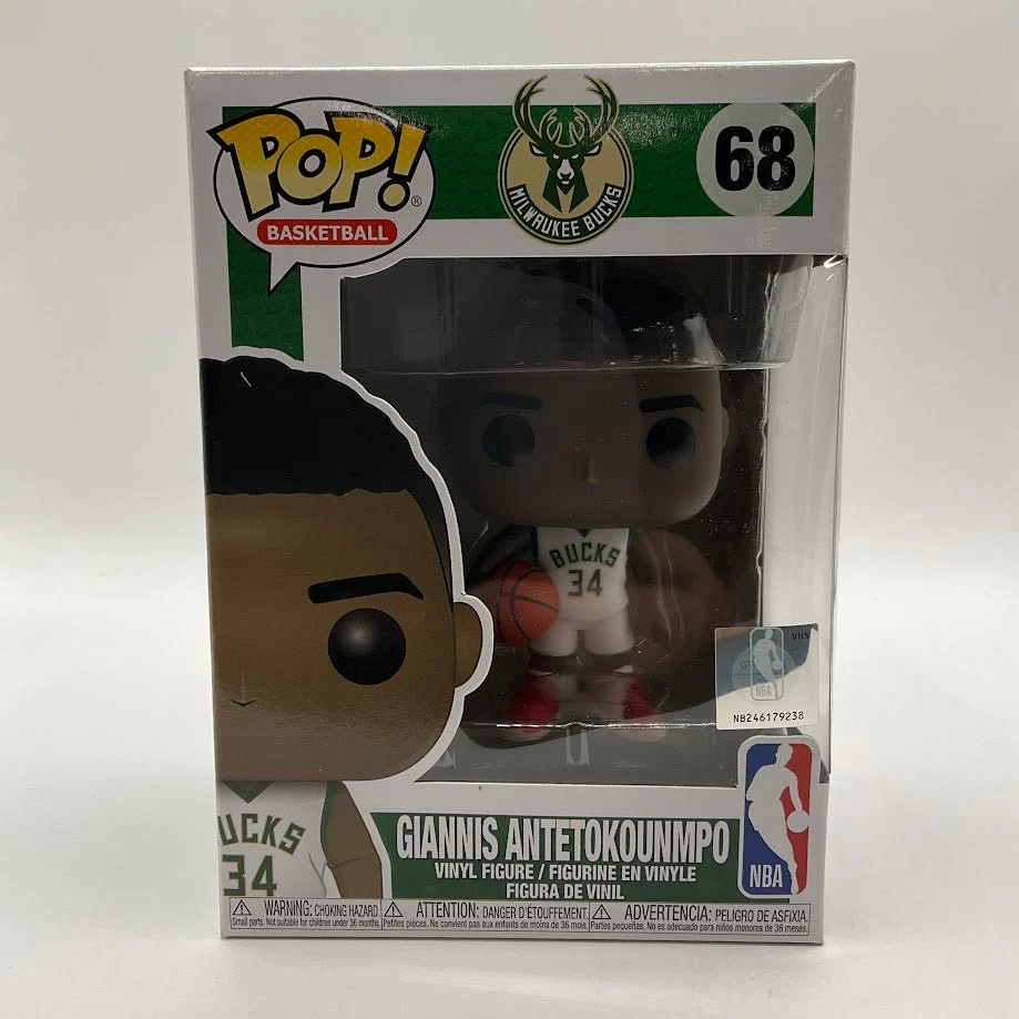 Giannis Antetokounmpo (White) Funko Pop! Milwaukee Bucks #68