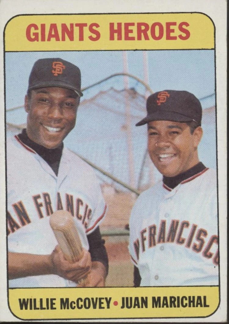 Giants Heroes 1969 Topps Willie McCovey / Juan Marichal #572 VG-EX