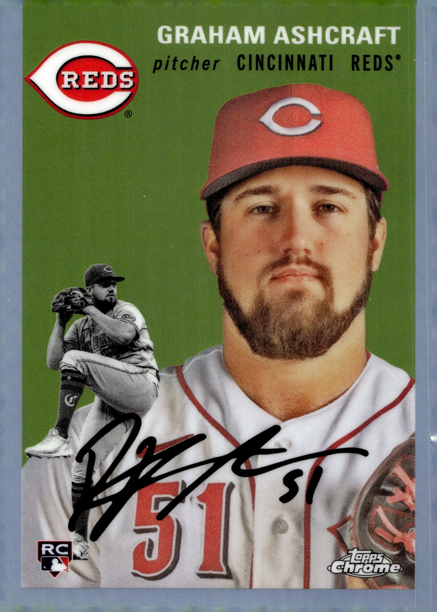 Graham Ashcroft 2023 Topps Chrome Platinum Refractor RC #74