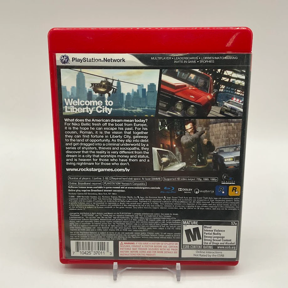 Grand Theft Auto IV [Greatest Hits] Playstation 3 Used #2 - Image 2