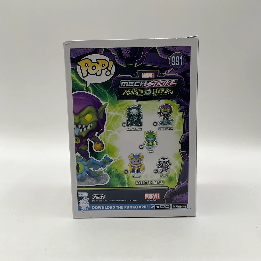 Green Goblin Funko Pop! Mech Strike Monster Hunters #991 GITD Walmart - Image 3