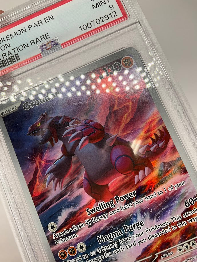 Groudon Pokemon Paradox Rift Illustration Rare #199 PSA 9 #3 - Image 3