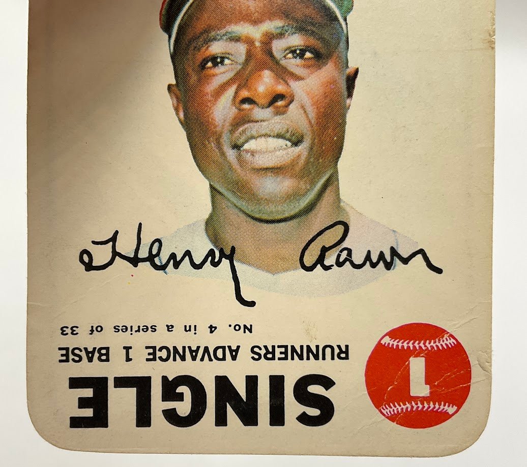 Hank Aaron 1968 Topps Game #4 Atlanta Braves VG-EX #2 - Image 3