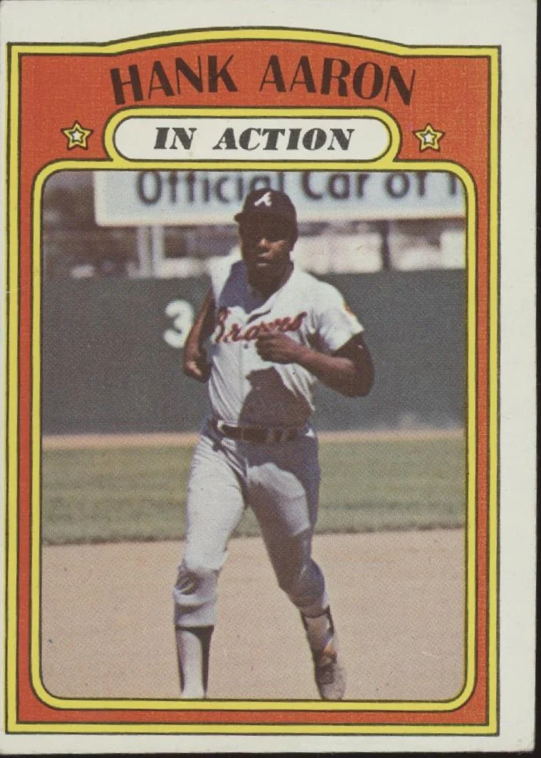 Hank Aaron 1972 Topps In Action #300 Atlanta Braves VG