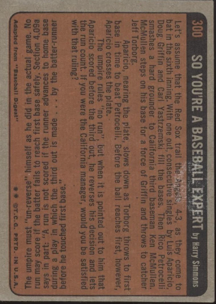 Hank Aaron 1972 Topps In Action #300 Atlanta Braves VG - Image 2