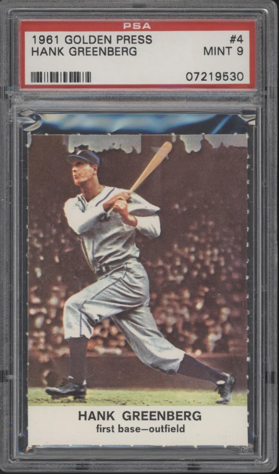 Hank Greenberg 1961 Golden Press #4 PSA 9