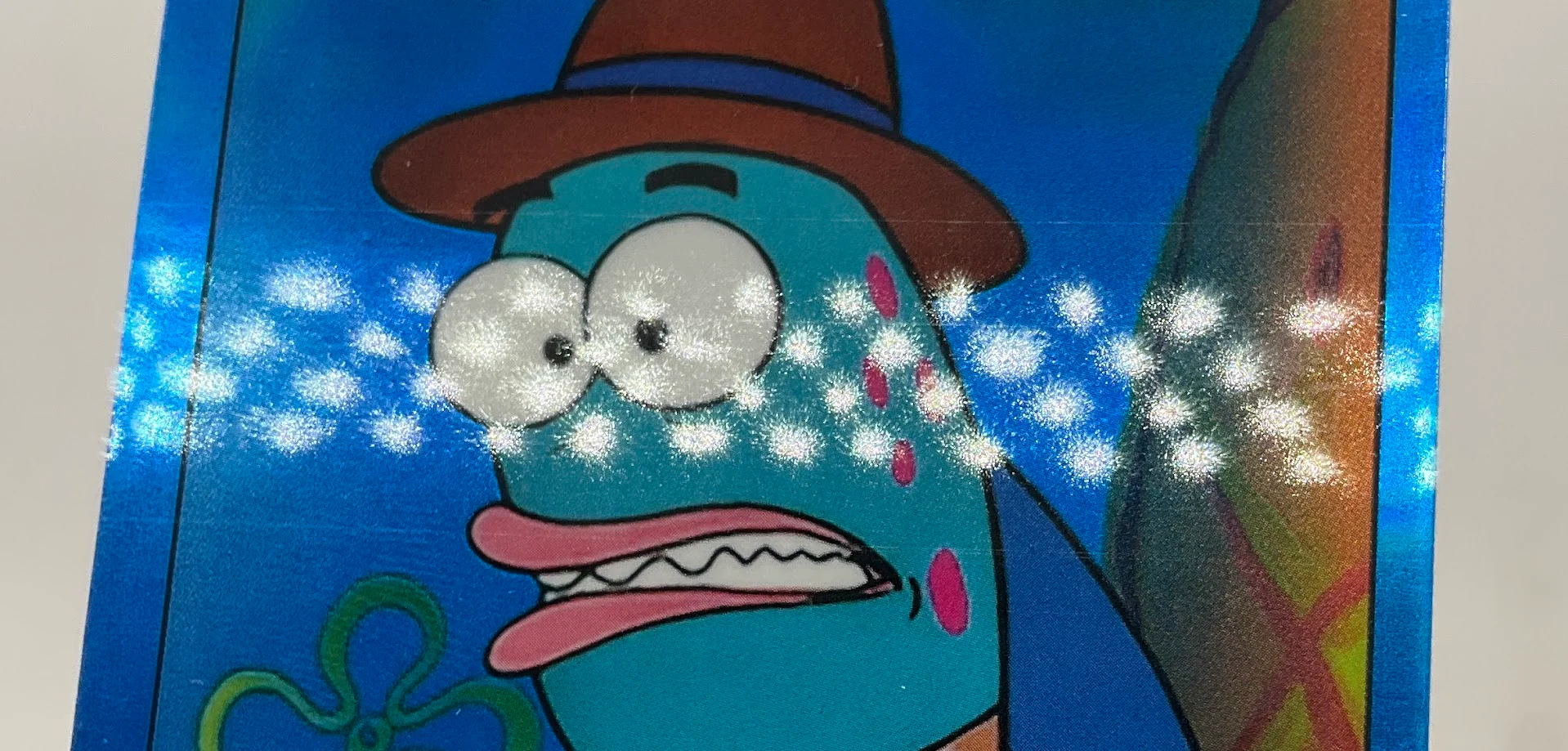 Harold 2025 Topps Chrome Spongebob Squarepants Blue Refractor 112/150 #147 - Image 3