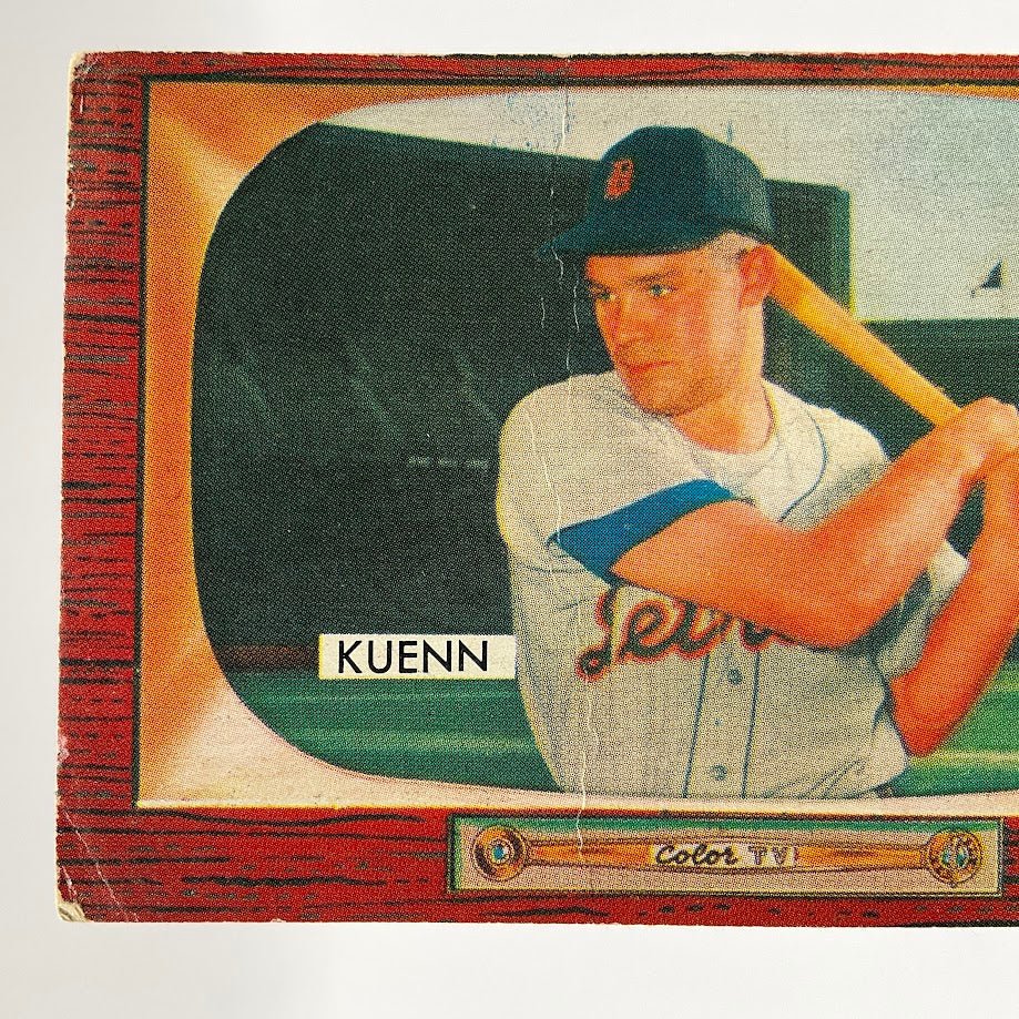Harvey Kuenn 1955 Bowman #132 Detroit Tigers GD - Image 4