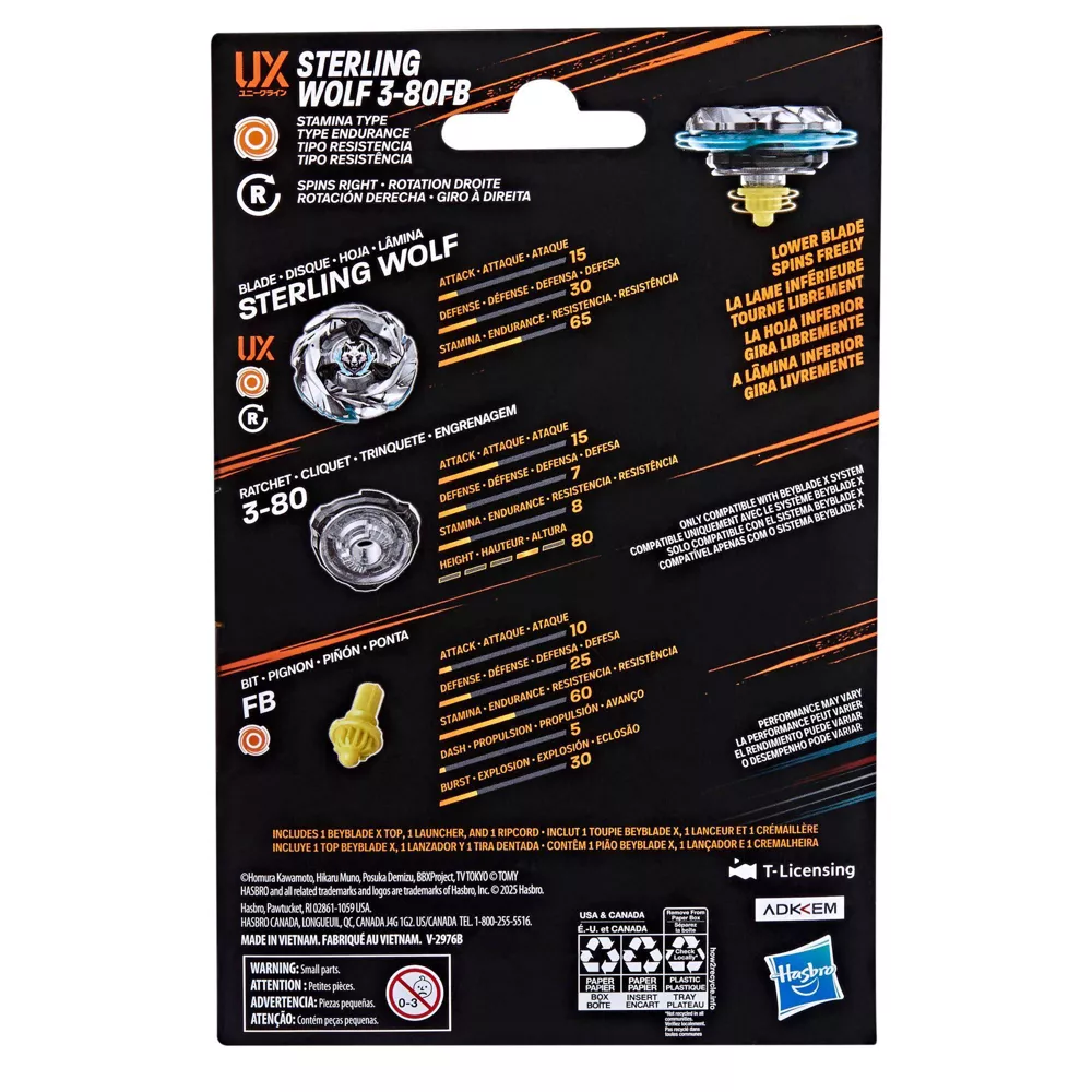 Hasbro Beyblade X Sterling Wolf 3-80FB - Image 3