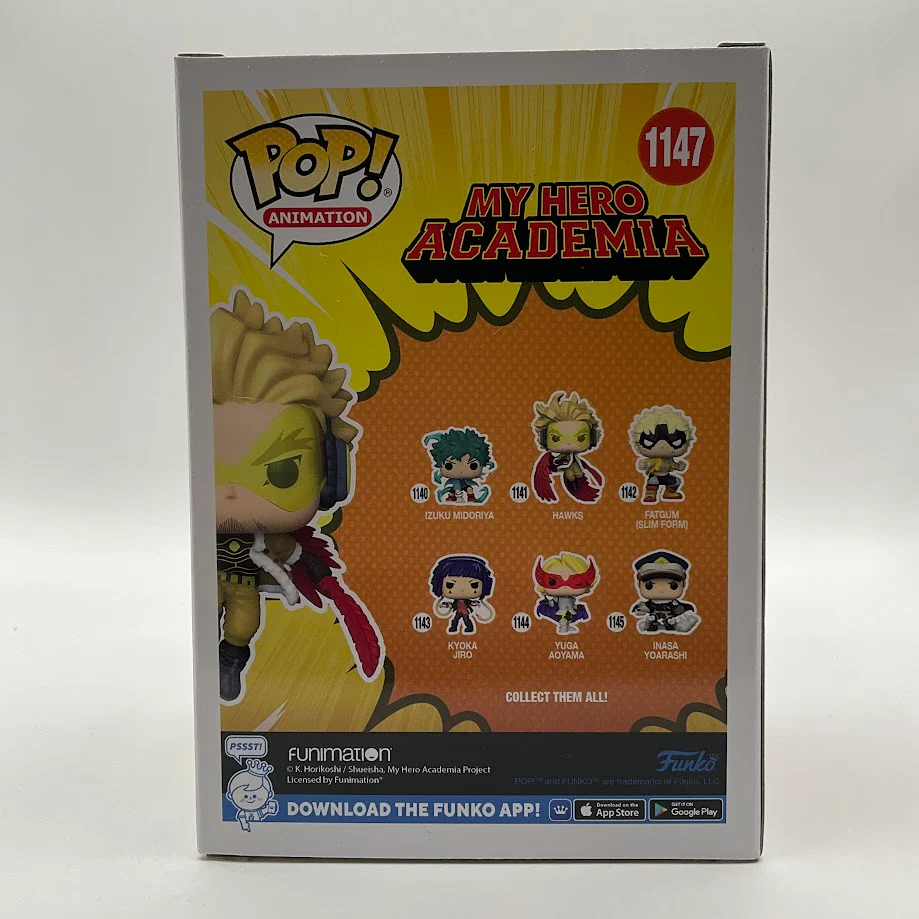 Hawks Funko Pop! My Hero Academia #1147 Flocked Chalice Collectibles - Image 3