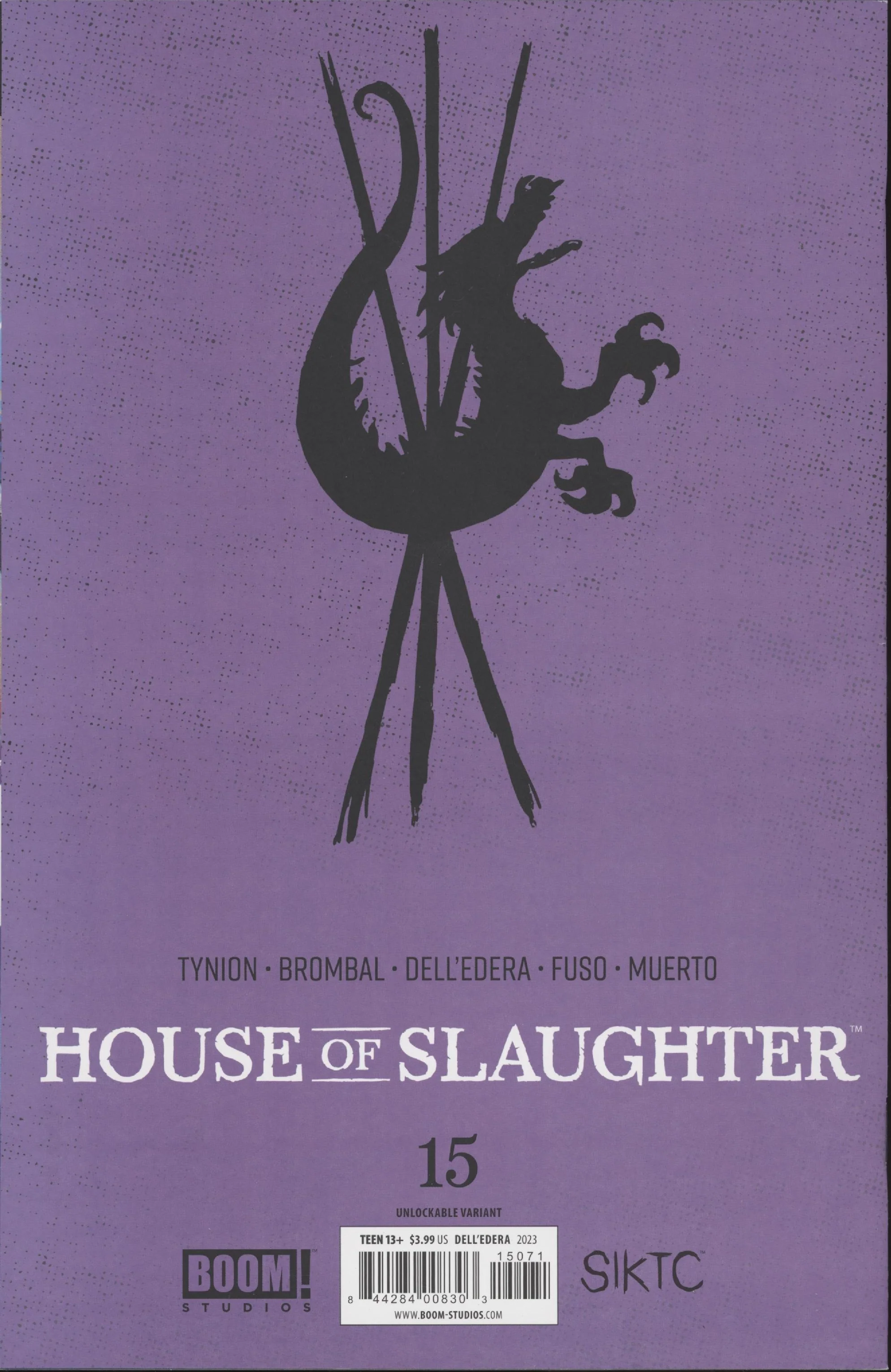House of Slaughter Issue #15H Limited Retailer Incentive Variant - Image 2