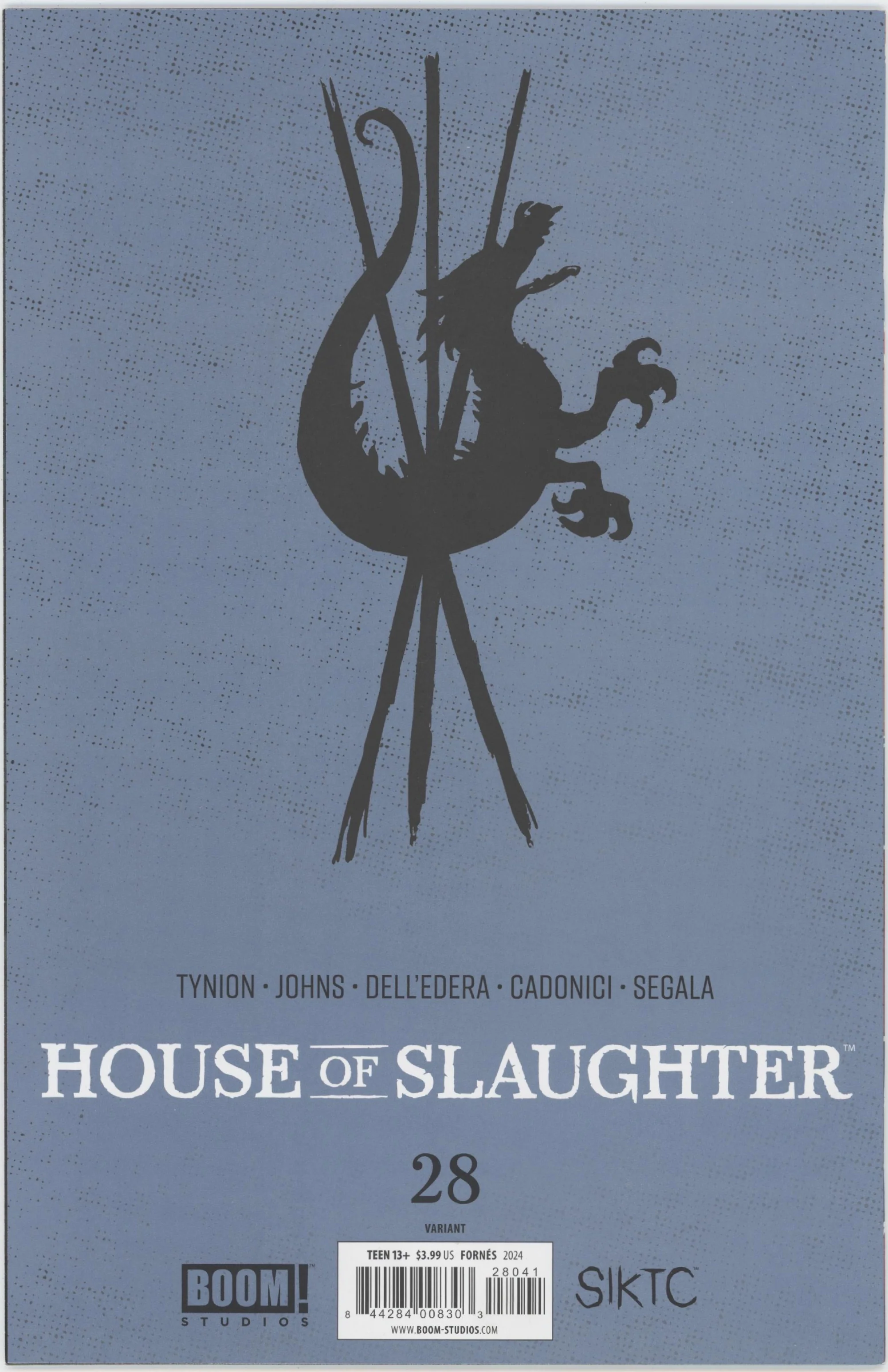 House of Slaughter Issue #28D 1:10 Retailer Incentive Variant - Image 2