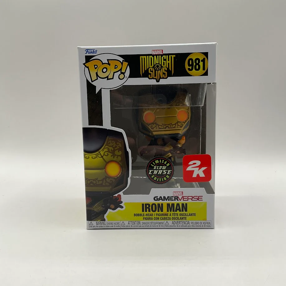 Iron Man Funko Pop! Midnight Suns #981 GITD Chase Limited Edition 2K
