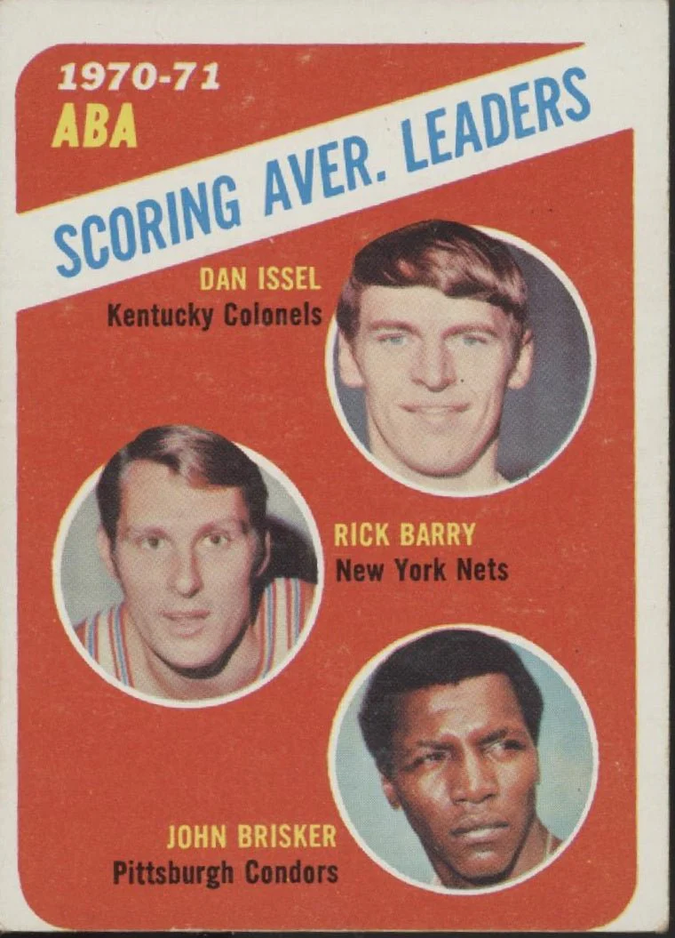 Issel / Barry / Brisker 1971-72 Topps Scoring Average Leaders #147 EX