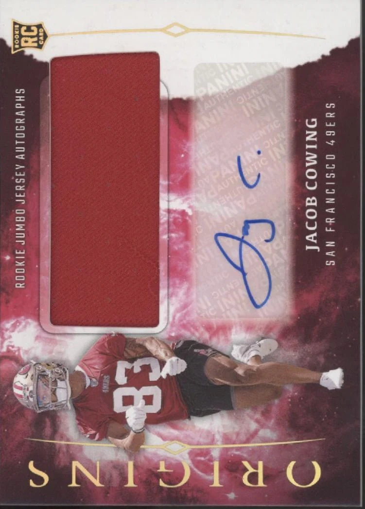 Jacob Cowing 2024 Panini Origins Swatch RC Auto #RJA-JCO