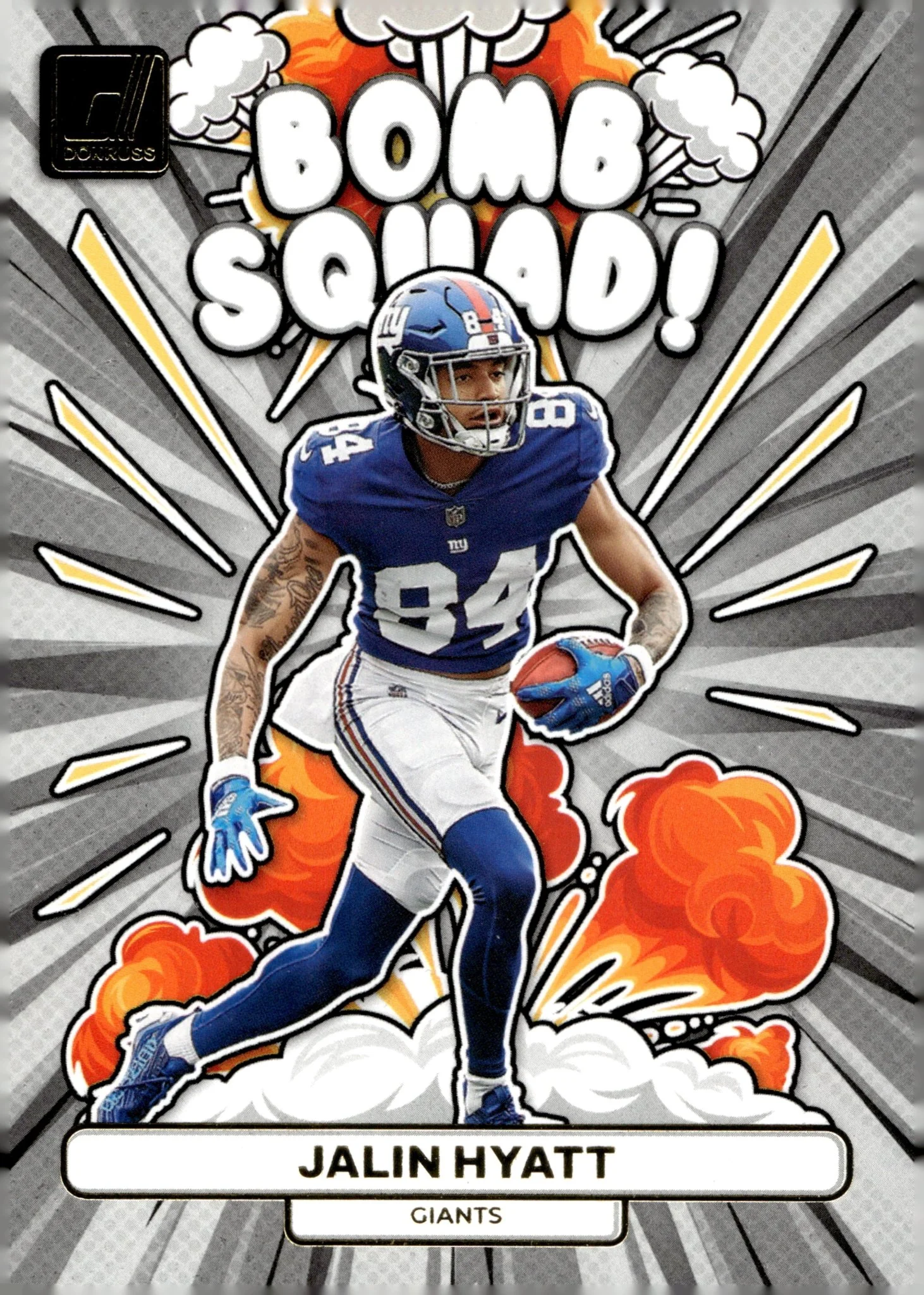Jalin Hyatt 2023 Panini Donruss Bomb Squad! RC #BS-19