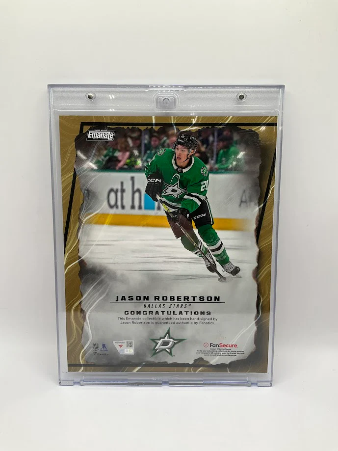 Jason Robertson Underwraps Emanate Auto Dallas Stars 02/50 Fanatics COA - Image 3
