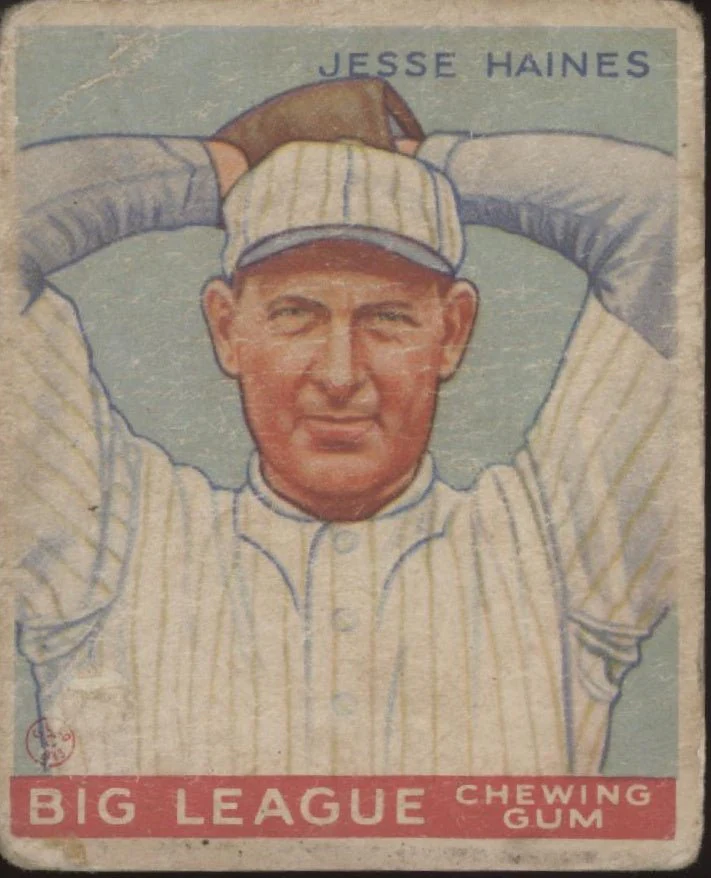 Jesse Haines 1933 Goudey #73 St. Louis Cardinals GD