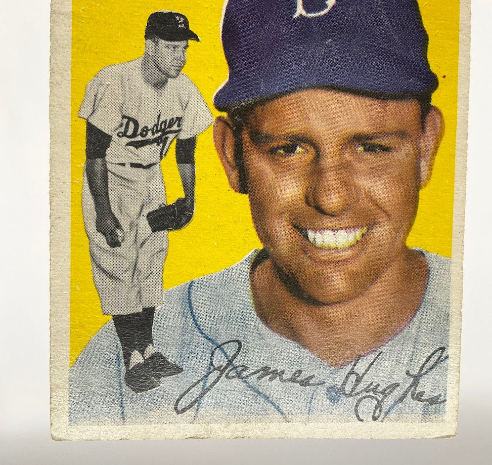 Jim Hughes 1954 Topps #169 Brooklyn Dodgers VG - Image 4