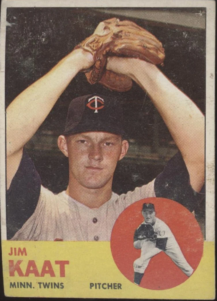 Jim Kaat 1963 Topps #165 Minnesota Twins GD