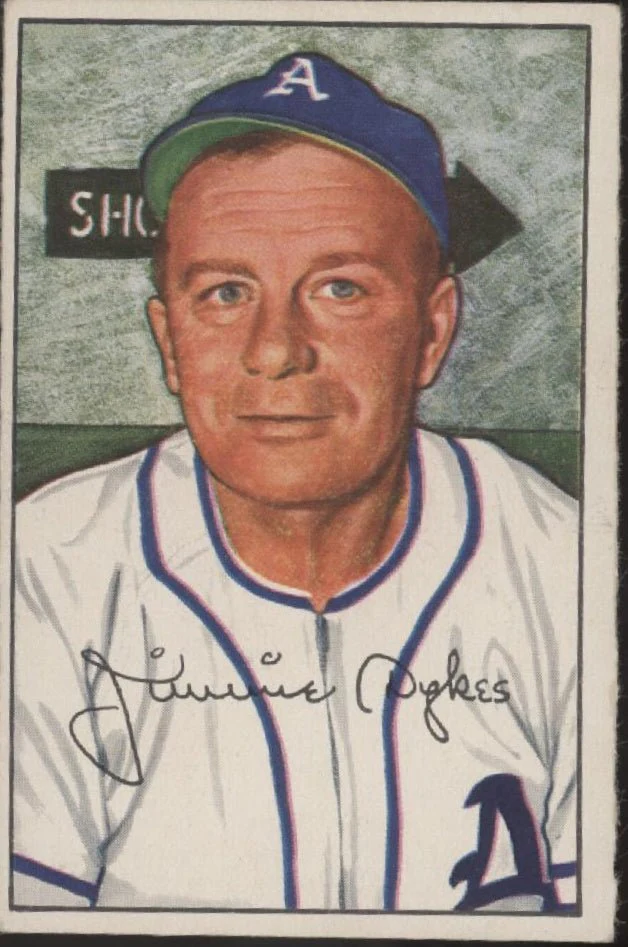 Jimmy Dykes 1952 Bowman #98 Philadelphia Athletics VG