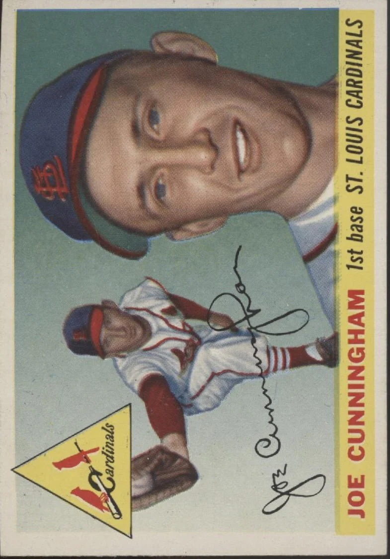 Joe Cunningham 1955 Topps RC #37 St. Louis Cardinals EX
