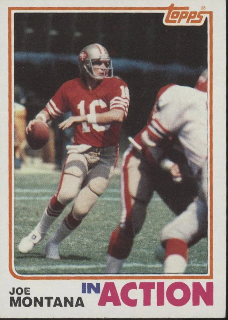 Joe Montana 1982 Topps In Action #489 San Francisco 49ers EX #2