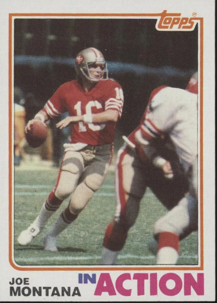 Joe Montana 1982 Topps In Action #489 San Francisco 49ers EX #3