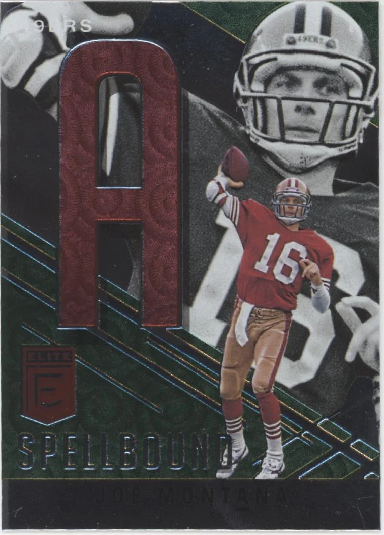 Joe Montana 2021 Panini Donruss Elite Spellbound "MONTANA" Lot - Image 10