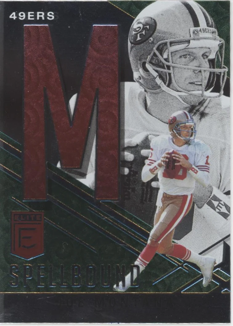 Joe Montana 2021 Panini Donruss Elite Spellbound "MONTANA" Lot - Image 2