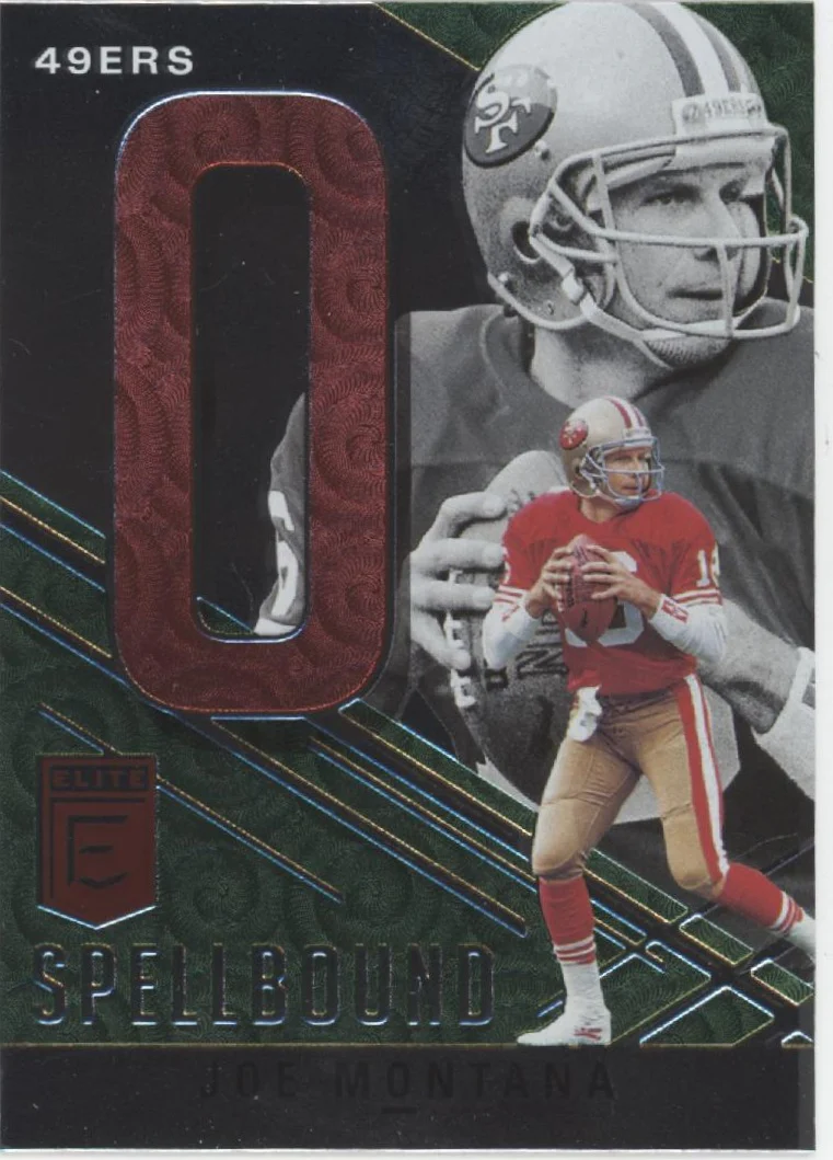 Joe Montana 2021 Panini Donruss Elite Spellbound "MONTANA" Lot - Image 4