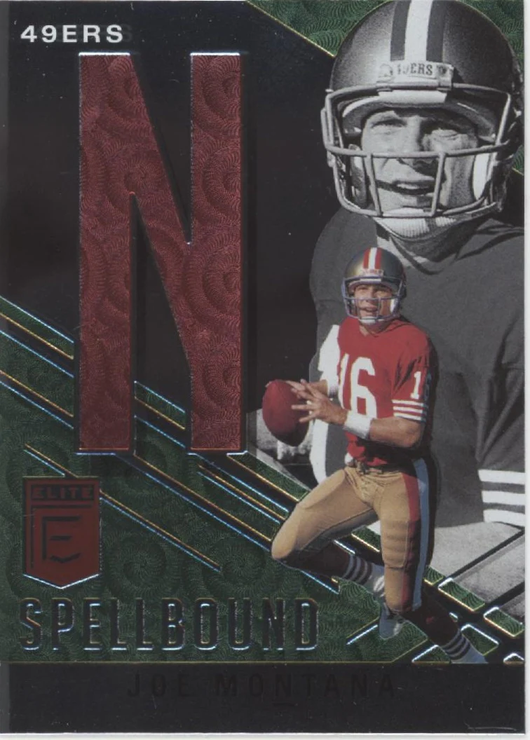 Joe Montana 2021 Panini Donruss Elite Spellbound "MONTANA" Lot - Image 6