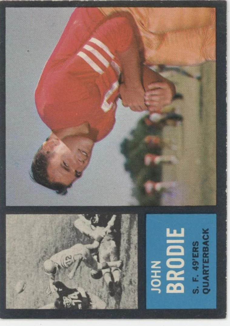 John Brodie 1962 Topps #152 San Francisco 49ers VG #2
