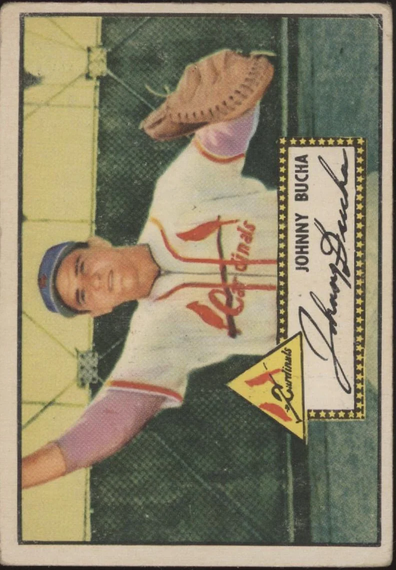 Johnny Bucha 1952 Topps RC #19 St. Louis Cardinals VG