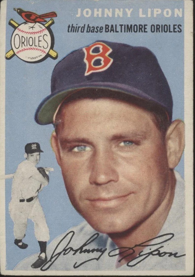 Johnny Lipon 1954 Topps #19 Baltimore Orioles VG-EX #3